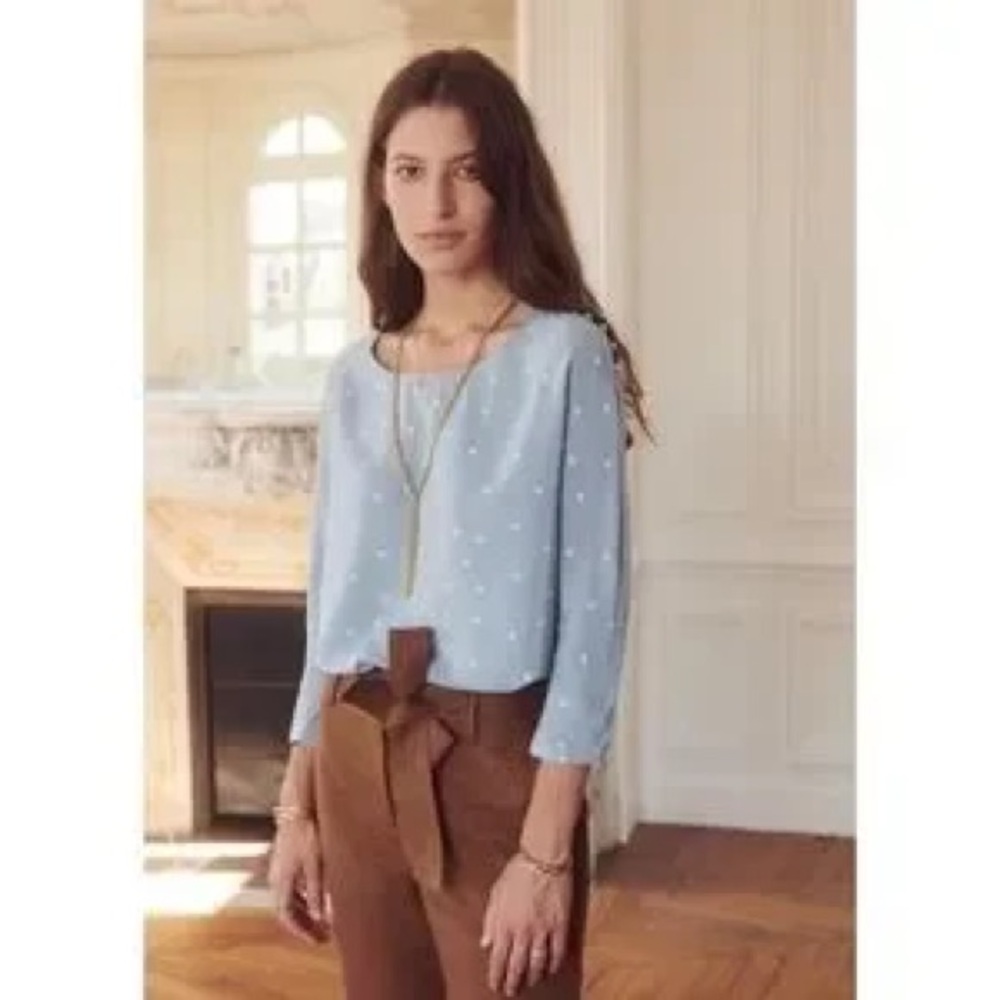 Sezane 100% Silk Blouse